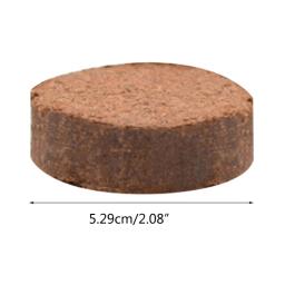 5 peças Substrato de tartaruga Tijolo natural Coir Discos Réptil Aquário Ornamentos Terra de jardinagem para caixa de de - Image 6