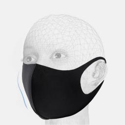 Máscara facial de proteção uv adultos crianças verão earloop máscara preta viagem-amigável respirável leve lavável coberturas faciais - Image 2