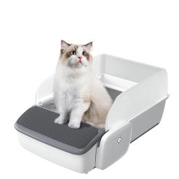 Caixa automática para gatos, caixa de areia com controle inteligente de aplicativos, 7L, extra grande, remoção de odores, fezes antiaderentes - Image 1