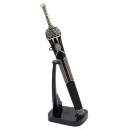 22cm Cobre Preto Padrão Espada Antiga Full Metal Corpo a Corpo Arma de Duas Mãos Modelo 1/6 Boneca Brinquedo Acessórios de Equipamentos para Meninos Dropshipping Atacado Venda Quente Presentes Novo Presente de Chegada - Image 5