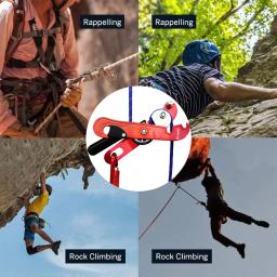 Profissional esporte ao ar livre escalada dispositivo de descida lidar-controle downhill descender parede limpeza rappelling dispositivo de freio - Image 6