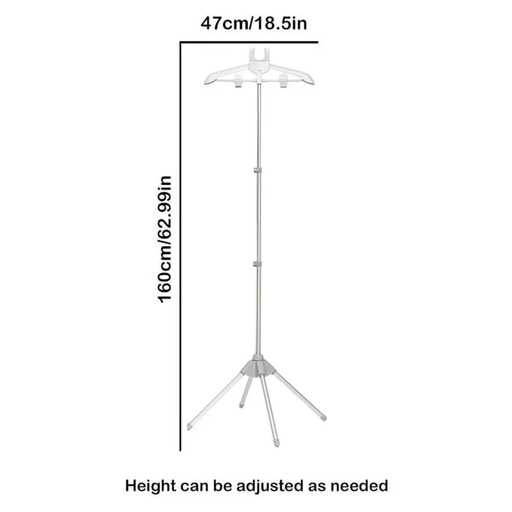 Roupas ajustáveis Steamer Stand Rack, Telescópico Vertical Tecido Pendurado Ironing Stand, Suporte de engomar portátil, 160cm - Image 1
