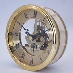 Design relógio de parede retro ouro relógios de mesa parede cozinha chique acessórios metal transparente movimento reloj decorativo w - Image 1