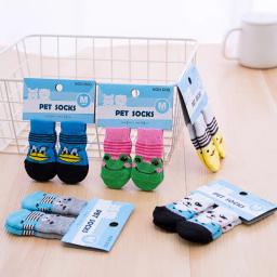 Anti Slip Foot Covers Meias para cachorro, Meia antiderrapante, Pet Vestuário, Sapatos para cachorro, Produtos para animais de estimação - Image 2