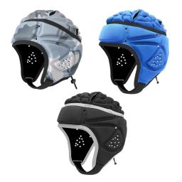 Thick EVA Goalkeeper Helmet para crianças e adultos, protetor de cabeça ajustável, goleiro Caps, acessórios esportivos, rugby, futebol, ao ar livre - Image 4