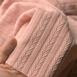 80x5 0cm/160x200cm baixa folha elástica jacquard malha poliéster e tecido de algodão para vestidos femininos suéteres feitos à mão tecido diy - Image 4