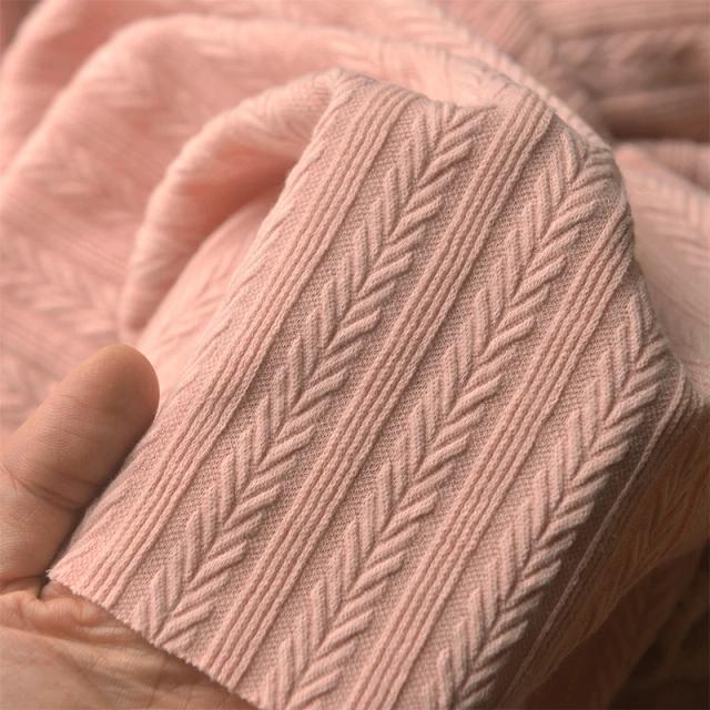 Tecido Jacquard 80x5 0cm/160x200cm em Poliéster e Algodão para Vestidos e Suéteres Artesanais DIY