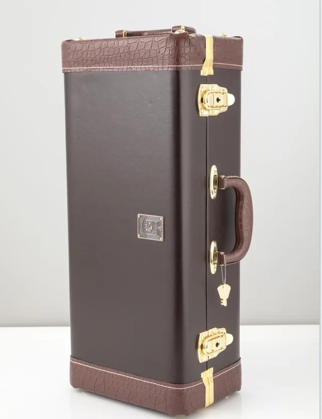 Brass Plated Trompete com Boquilha Case, Real Pictures C Tune, prata laca, instrumento musical profissional, frete grátis - Image 1
