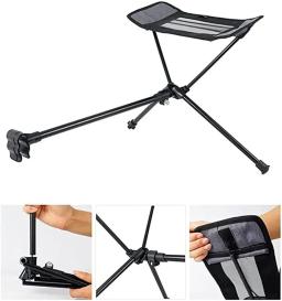 Portátil Folding Retrátil Footrest Kit Perna Resto, Cadeira De Acampamento, Balanço Reclinável, Praia da Lua, Pesca, Cadeiras Acessório - Image 2