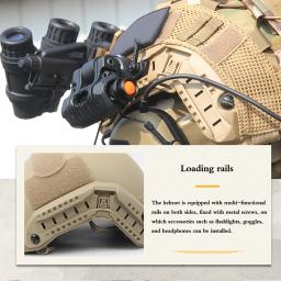 Capacete tático com óculos de visão noturna, modelo, suporte NVG, óculos para Airsoft Paintball, jogos de guerra, caça, etc. - Image 5