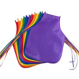 Avental de tecido infantil, artesanato de classe, pintura artística, avental infantil, segurança descartável, avental de limpeza, estudante, babador de desenho, 12 peças - Image 1