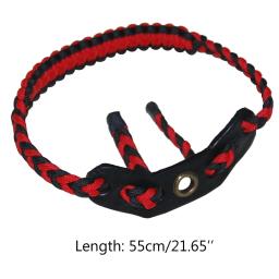 Malha de pulso arco estilingue tiro com arco ajustável trançado pulso cinta estilingue arco composto estabilizador para a prática tiro esporte 24bd - Image 5