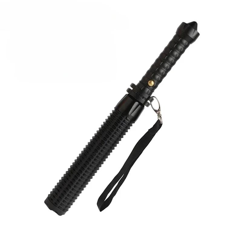 Batta de beisebol lanterna led liga de alumínio focalizável zoomable super brilhante auto defesa maça luz tático bastão tocha de emergência - Image 1