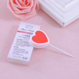 Vela de aniversário doce amor de quatro cores, coração de pêssego único, festa de aniversário, dia dos namorados, decoração de bolo de jantar à luz de velas - Image 5