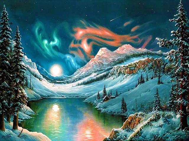 Pintura por Números para Adultos: Kit de Paisagens Modernas para Transformar sua Arte de Parede