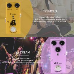 O pedal da guitarra elétrica, multi efeitos, processador sadio, baixo, CC 9v, desvio verdadeiro, parte da guitarra - Image 6
