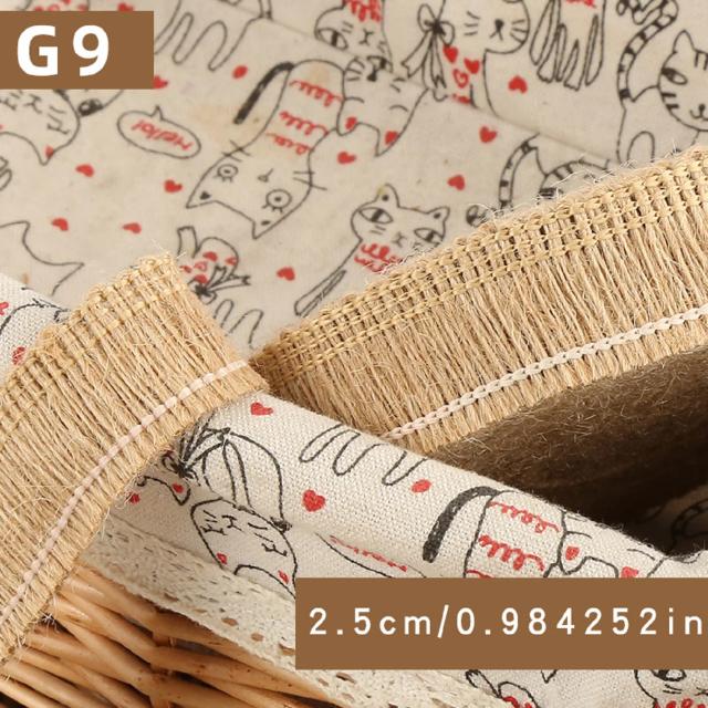 Rolo de Cânhamo Artesanal em Algodão e Linho para Decoração Retro com Renda - Fita Larga Plana para DIY
