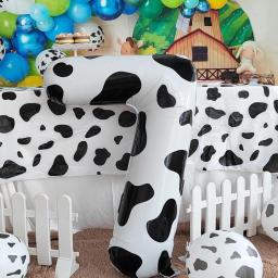 Balão com número de impressão de vaca, 40 espaços, tema de vaca, suprimentos para festa de aniversário infantil, decoração, cowgirl, fazenda, chá de bebê, casamento - Image 4