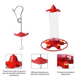 Mel Água Pássaro Alimentador Pendurado Jardim, Bebedor De Beija-flor, Anti-formigas, À Prova De Vazamento, Fácil De Limpar, Aves Alimentando Suprimentos - Image 4