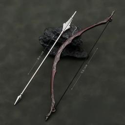 O Príncipe dos Elfos Modelo de Arma Arco e Flecha, Pingente De Alumínio De Metal, Chaveiros Acessórios, Brinquedos para Meninos, 18cm, Filmes, Presente - Image 4