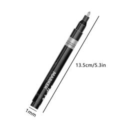 À prova d'água líquido Chrome Marcador, Dica Espelho Cromo, Paint Pen para Vidro Metal Papel Plástico Art Craft Project, Modelagem, 1.0mm - Image 6