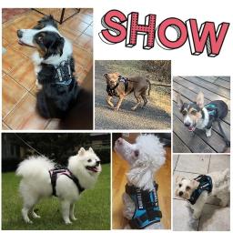 Arnês tático reflexivo para cães, colete para cães de pequeno e grande porte, treinamento de caminhada, suprimentos para cães ao ar livre, patches grátis - Image 6