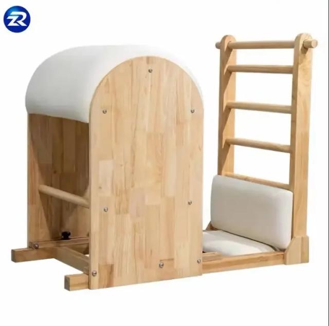 Base de Madeira para Ioga e Pilates Ajustável - Equipamento Profissional