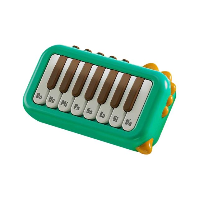 Piano eletrônico de bolso com teclas iluminadas e 3 tons alternáveis, ideal para iniciantes e portabilidade