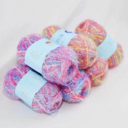 Linha do poliéster do brilho DIY, Fio De Vidro, Fio De Lã, Seda Brilhante, Suprimentos De Toalha De Lavagem De Louça, 50g, 100% - Image 2
