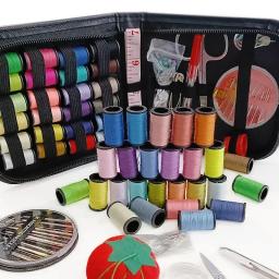 Kits de costura portáteis DIY, multifunções, conjunto de caixas para acolchoamento manual, fio de agulha, bordado de costura, acessórios de costura - Image 6