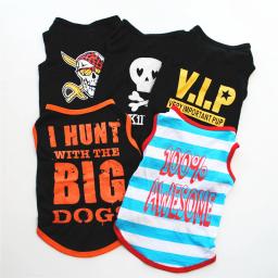 Camisas do cão para cães pequenos menino animal de estimação impresso roupas com letras engraçadas verão masculino roupas do cão macio respirável pet tshirts outfits - Image 1