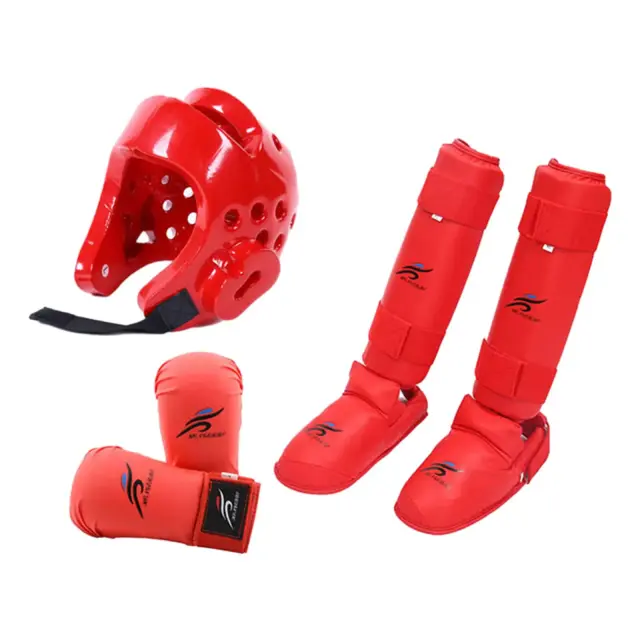 Conjunto Completo de Equipamentos para Treinamento de Sparring: Capacete, Luvas e Chapelaria para Karatê, Taekwondo, Muay Thai e Artes Marciais