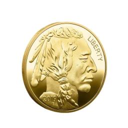 1pc American Buffalo Golden Coin: Uma Medalha Comemorativa Única em Honra a Cabeça do Velho Buffalo! - Image 6