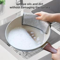 Super Durable Microfiber Milagre Panos De Limpeza, Arame Conjunto De Malha, Luta De Mancha, Scratch Cozinha Livre, Genius Sem Esforço, Wet & D, 8 Pcs - Image 3