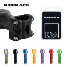 6 pçs/set parafusos do guiador da bicicleta titânio-banhado liga de aço colorido m5 * 18mm mtb guiador da bicicleta haste riser parafuso em parafusos - Image 2