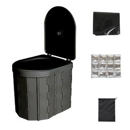 Banheiro portátil para acampar, Conveniente montado no carro, Banheiro dobrável para viagens, Potty portátil ao ar livre, à prova de odor e antiderrapante - Image 2