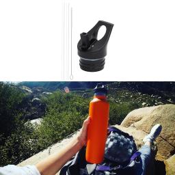 4 em 1 tampa da palha multi esportes compatíveis isolados tampas de substituição da garrafa de água com escova de limpeza da palha para a garrafa de água - Image 6