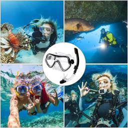 Máscara profissional mergulho snorkel e snorkel óculos, fácil respiração tubo conjunto, óculos de natação, novo, quente - Image 2