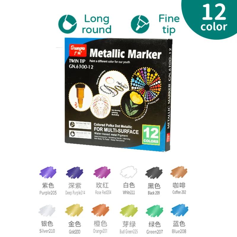 Extra Fine Tinta Acrílica Marcador Canetas, Pontos Ponta Brush Markers Set, caligrafia, letras de vidro, arte rupestre, pintura, 12, 60 cores - Image 1