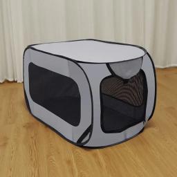 Gaiola dobrável portátil do animal de estimação, Tronco do carro, Transportadora respirável, Cat Tent, Puppy Travel, Outdoor Dog Cage - Image 4