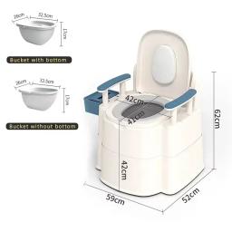 Banheiro móvel químico portátil, Rubor automático, Acampamento ao ar livre, 20L, 10L Capacidade - Image 4