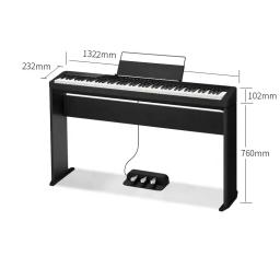 Piano Digital Eletrônico com 18 Timbres, Teclado MIDI, 88 Teclas, Boa Qualidade - Image 3