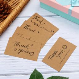 Cartão de agradecimento, Cartão de decoração, Atacado, Personalizado, Empresa, Loja, Negócio, Obrigado, 30Pcs - Image 3