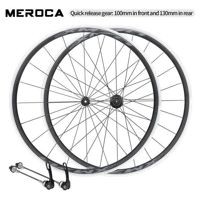 Meroca Conjunto de Rodas Bicicleta 700c Liga de Alumínio Leve Aro Freio Estrada