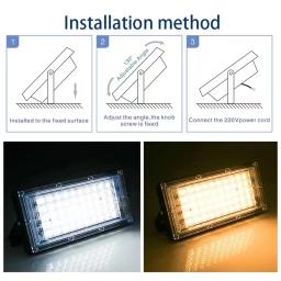 Ultra brilhante luz de inundação ao ar livre, holofote LED, holofotes para campo de futebol, luzes impermeáveis, IP65, 50W, 100W, 220V, 110V - Image 6