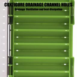 SAMOLLA Caixa de equipamento compacta dupla face – Pesca simplificada com organizador durável e versátil para iscas, ganchos, iscas - Image 4