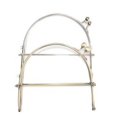 Handmade Metal Costura Suportes, Bolsa Frame, alças, DIY, Handbag Making, Hardware, Acessórios Carteira, 10-15cm - Image 1