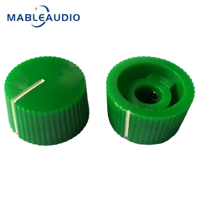 Botão Circular Colorido de Plástico para Amplificadores de Guitarra e Alto-Falantes - Kit com 5 Peças 21x12mm