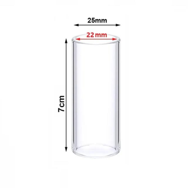 Guitarra Slide Bar para Finger Slides em Metal e Vidro - Acessório de Alto Desempenho para Guitarra e Ukulele 70mm x 25mm