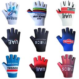 Luvas de ciclismo de meio dedo para equipe profissional, Anti-derrapante e amortecedor, Respirável, 2024 Pro - Image 1